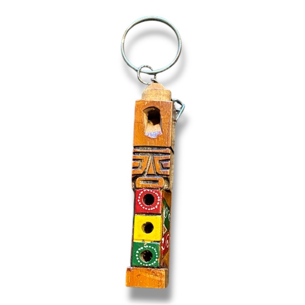 Colorful Wooden Keychain